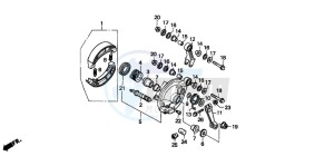 CH125 drawing FRONT BRAKE PANEL