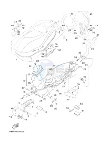 X-MAX125 XMAX 125 EVOLIS 125 (2ABF) drawing SEAT