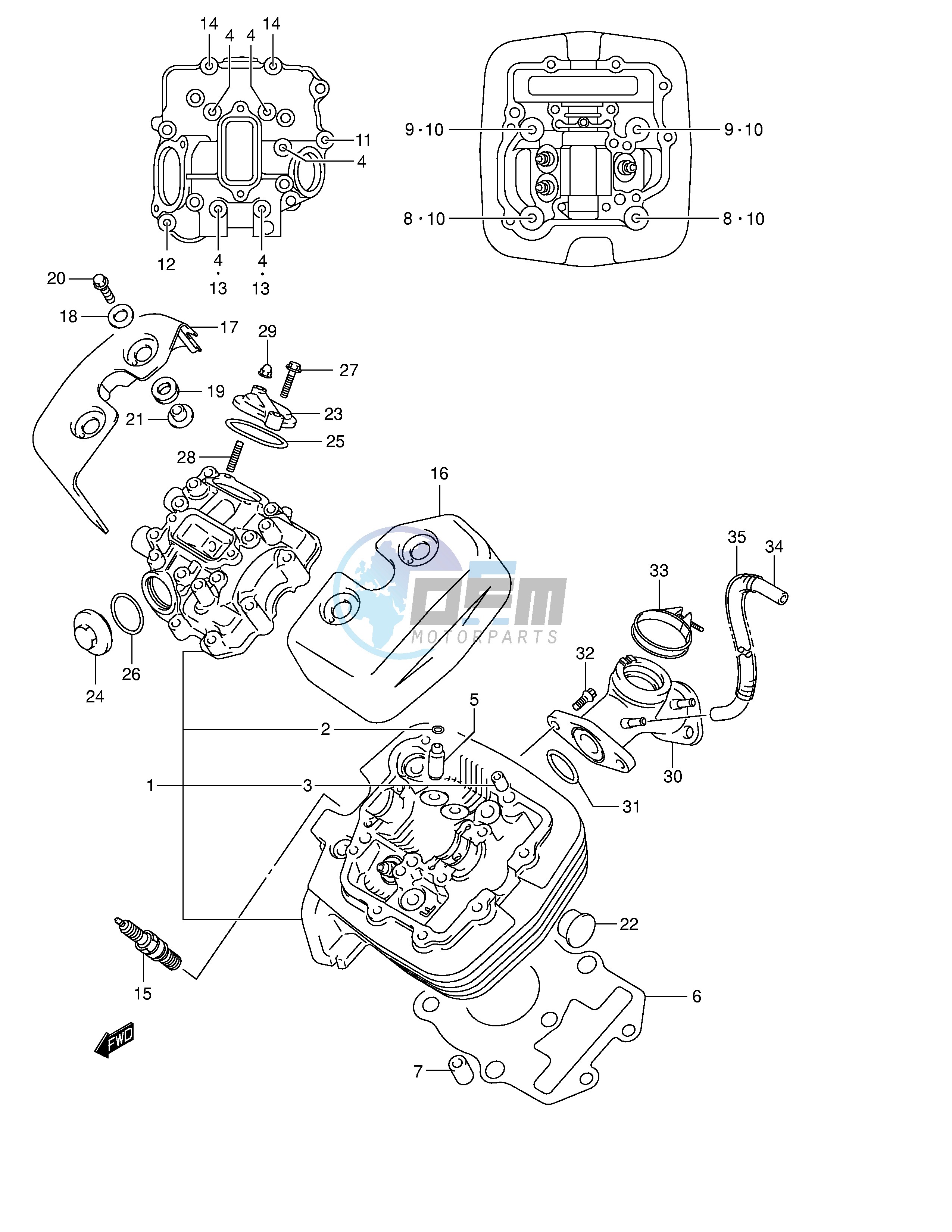 CYLINDER HEAD (FRONT)