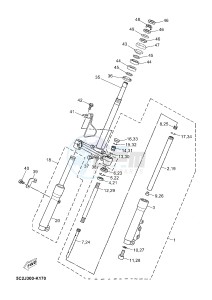 YN50 NEO'S (2APB) drawing FRONT FORK