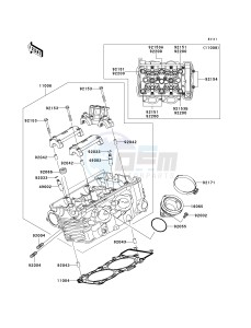 EX 650 C [NINJA 650R] (C9F) C9F drawing CYLINDER HEAD