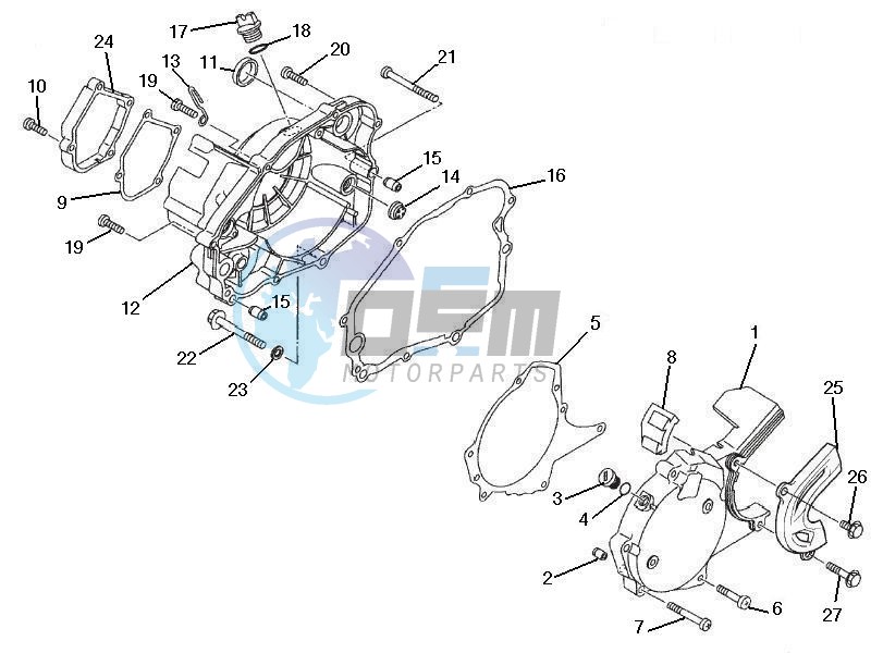 Crankcase cover - Crankcase cooling