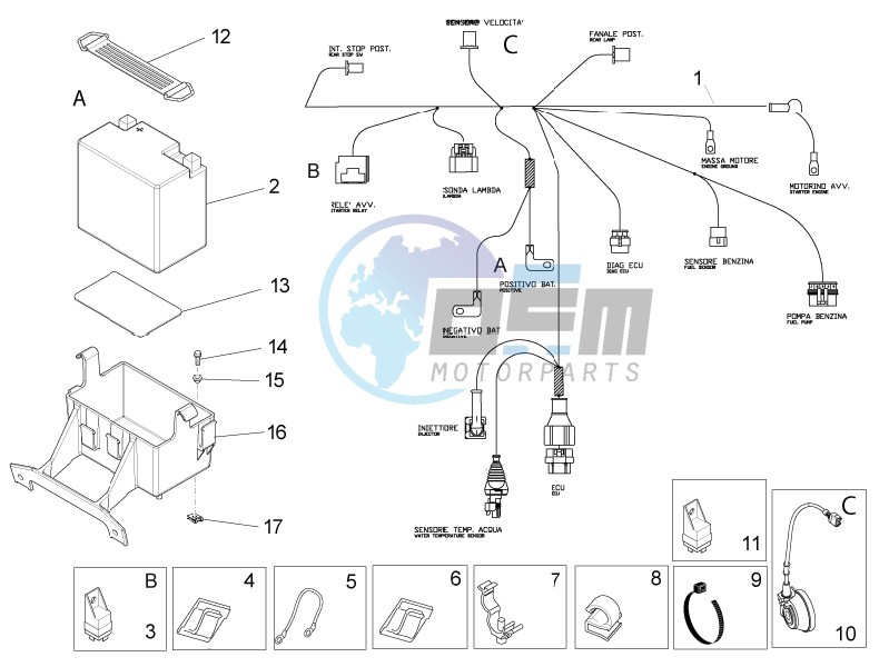 Rear electrical system