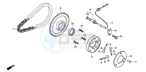 CB250 drawing STARTING CLUTCH