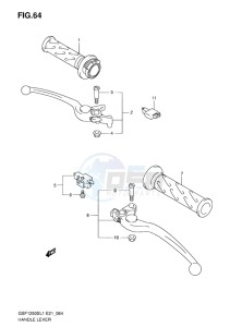 GSF-1250S ABS BANDIT EU drawing HANDLE LEVER