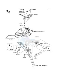 Z1000_ABS ZR1000ECFA FR XX (EU ME A(FRICA) drawing Taillight(s)