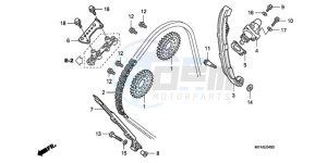 CBF1000T9 Ireland - (EK) drawing CAM CHAIN/TENSIONER