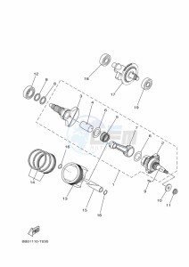 YFM450FWBD KODIAK 450 EPS (BHT4) drawing CRANKSHAFT & PISTON