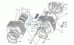 Nevada 750 Club Club drawing Cylinder - head - piston