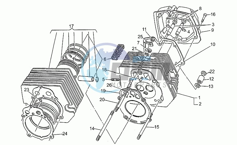 Cylinder - head - piston