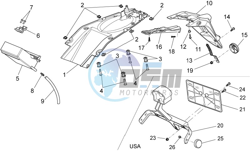 Rear body - Mudguard