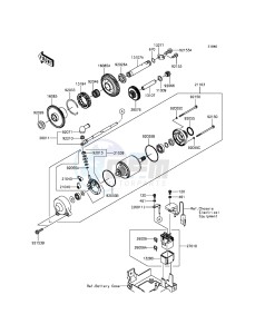 ZZR1400 ABS ZX1400FFF FR GB XX (EU ME A(FRICA) drawing Starter Motor