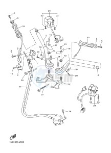 FJR1300AE FJR1300-AE (2PD1 2PD2 2PD6) drawing STEERING HANDLE & CABLE