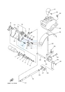 YXE700E YXE70WPHG WOLVERINE R-SPEC EPS HUNTER (2MB7) drawing SHIFT SHAFT