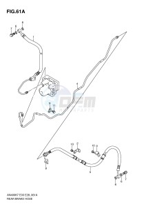 AN400 (E3-E28) Burgman drawing REAR BRAKE HOSE(AN400AK9 AL0 ZAL0)