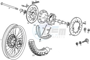 SMT 50 drawing Rear Wheel