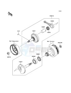 KLX110 KLX110CDF EU drawing Crankshaft