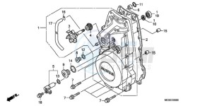 ST1300A9 Australia - (U / ABS MME) drawing FRONT CRANKCASE COVER