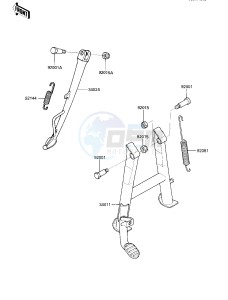 ZX 600 C [NINJA 600R] (C1-C2) [NINJA 600R] drawing STAND-- S- -