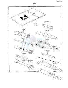 EX 305 B [GPZ 305] (B1) [GPZ 305] drawing OWNER TOOLS