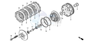 XL125V VARADERO drawing CLUTCH