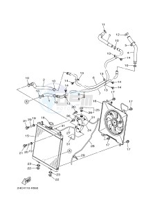 YXZ1000ES YXZ10YPSG YXZ1000R EPS SPECIAL EDITION (2HC8) drawing RADIATOR & HOSE