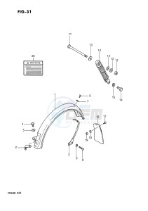 FA50 (E24) drawing REAR FENDER