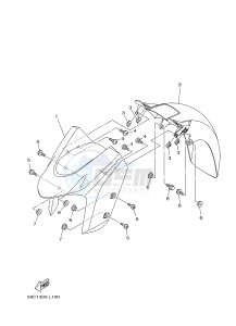 XP500 T-MAX 530 (59CS) drawing FENDER