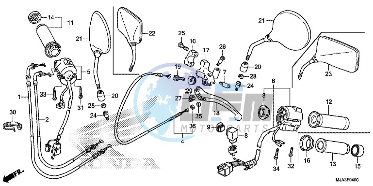 HANDLE LEVER/SWITCH/CABLE