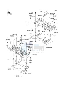 KVF 360 A [PARAIRIE 360 4X4] (A1-A3) PRAIRIE 360 4X4] drawing FOOTRESTS