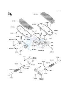 VN 1500 B [VULCAN 88 SE] (B1-B3) N8F drawing FOOTRESTS