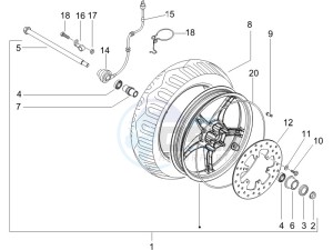 Runner 200 VXR 4t Race e3 drawing Front wheel