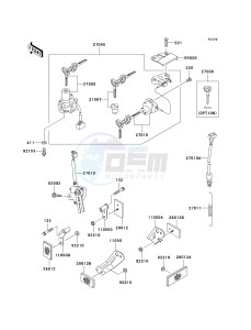 ZX 600 J [ZZR600] (J6F-J8F) J8F drawing IGNITION SWITCH_LOCKS_REFLECTORS