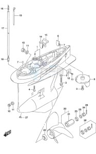 DF 175A drawing Gear Case