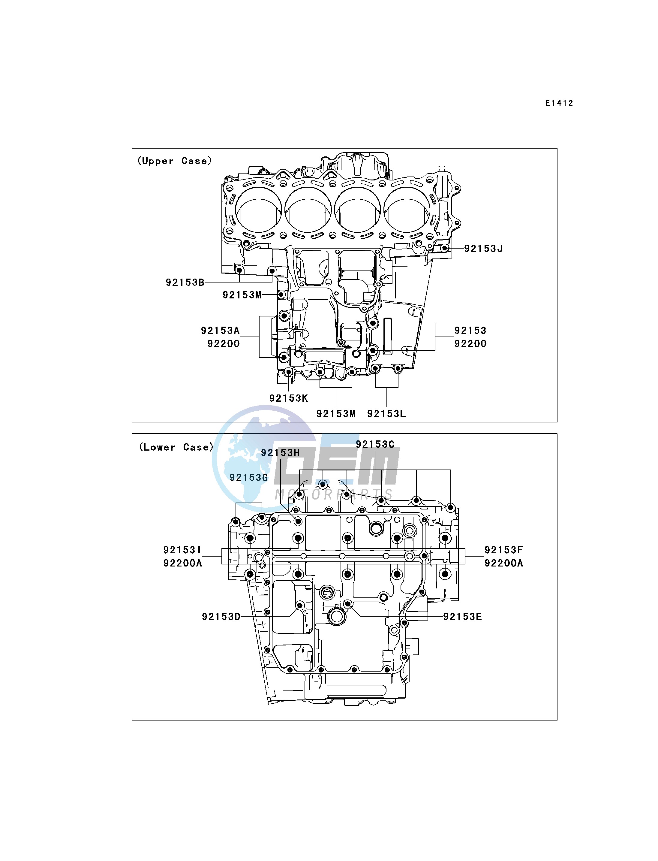 CRANKCASE BOLT PATTERN