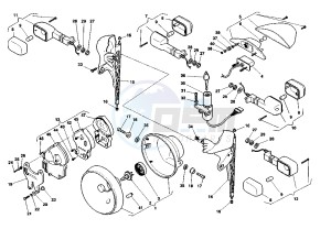 RAPTOR 650 drawing HEADLAMPS-BLINKERS RAPTOR