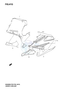 GS500 (P3) drawing UNDER COWLING  (GS500FK6)