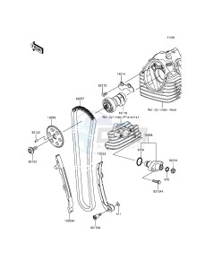 KLX125 KLX125CFF XX (EU ME A(FRICA) drawing Camshaft(s)/Tensioner