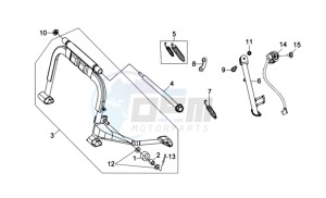 JOYRIDE 200 EFI drawing CENTRAL STAND /SIDE STAND/ KICKSTARTER PEDAL