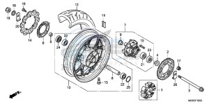 NC700SDC drawing REAR WHEEL