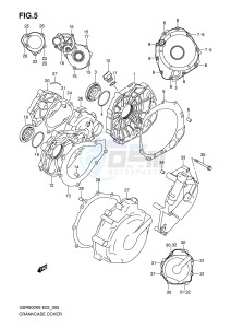 GSR600 (E2) drawing CRANKCASE COVER