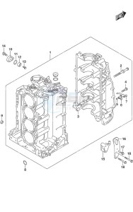 DF 175AP drawing Cylinder Block