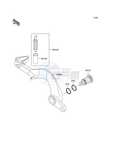 KX85/KX85-<<II>> KX85BDF EU drawing Brake Pedal