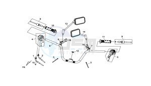 MAXSYM 400I (L8) EU drawing HANDLEBAR