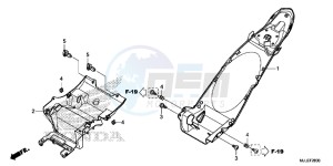 NC750SAE NC750SA ED drawing REAR FENDER