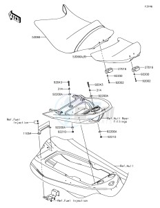 JET SKI ULTRA LX JT1500KJF EU drawing Seat