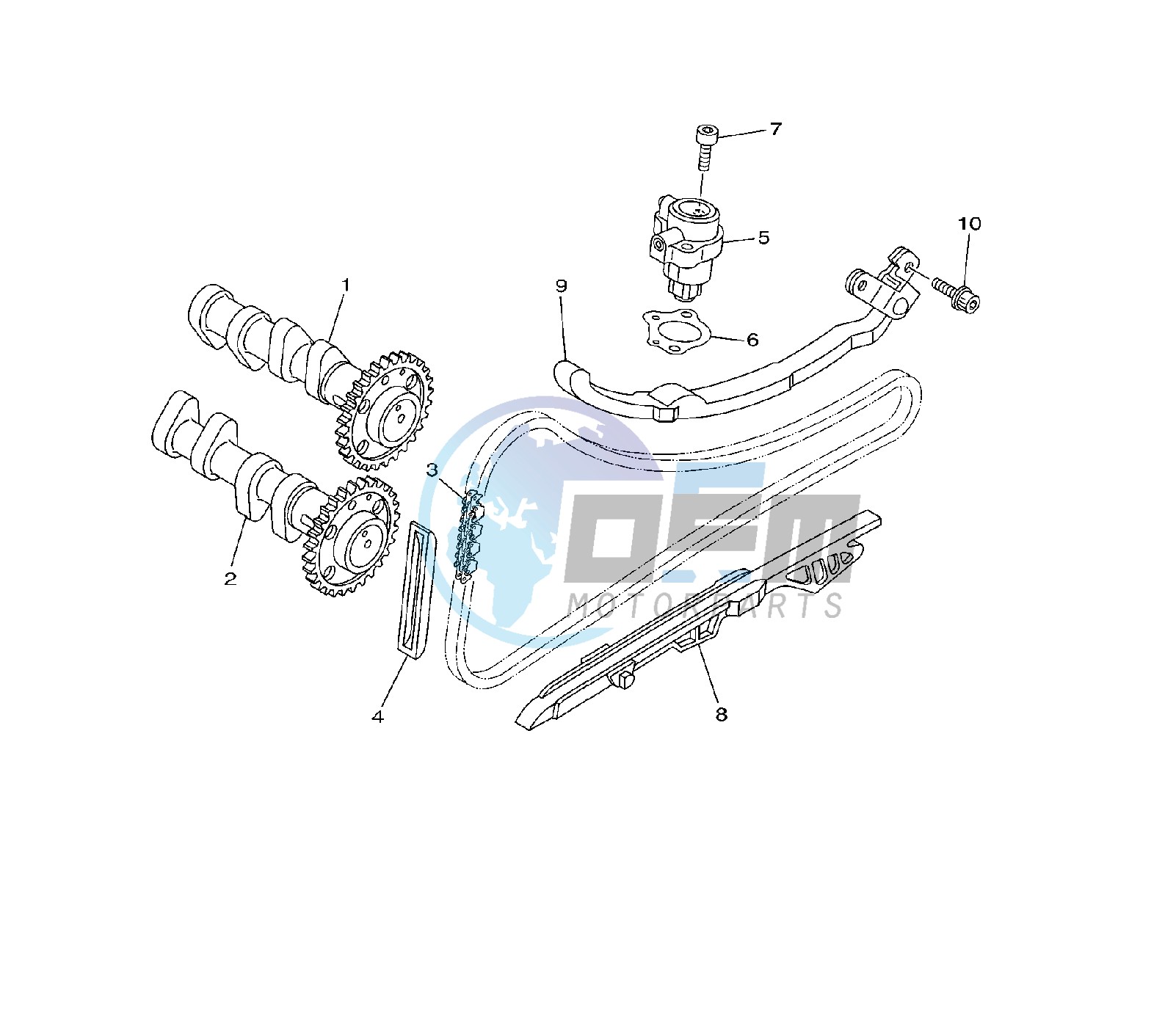 CAMSHAFT AND TIMING CHAIN