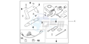 CB600FAC drawing AVERTO ALARM KIT