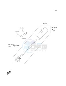 KSF 90 A [KFX90] (A7F-A9S) A8F drawing MUFFLER-- S- -