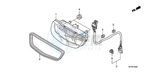 TRX420FAA Australia - (U) drawing TAILLIGHT